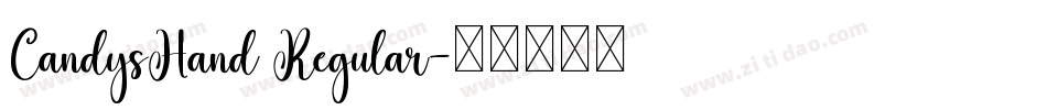 CandysHand Regular字体转换